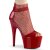 Pleaser ADORE-765RM Sandalia de Tacón Plataforma Malla Charol Rojo EU-37 / US-7