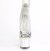 Pleaser ADORE-765RM Sandalia de Tacón Plataforma Malla Metalizado Plata EU-37 / US-7