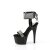 Pleaser ADORE-770 Sandalia de Tacón Plataforma Charol Metalizado Negro EU-42 / US-12