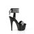 Pleaser ADORE-770 Sandalia de Tacón Plataforma Charol Metalizado Negro EU-42 / US-12