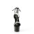 Pleaser ADORE-770 Sandalia de Tacón Plataforma Charol Metalizado Negro EU-39 / US-9