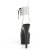 Pleaser ADORE-791-2RS Sandalia de Tacón Plataforma Charol Metalizado Negro Transparente EU-41 / US-11