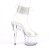 Pleaser ADORE-791-2RS Sandalia de Tacón Plataforma Charol Metalizado Transparente EU-40 / US-10