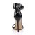 Pleaser AMUSE-10 Sandalia de Tacón Plataforma Charol Negro EU-42 / US-12