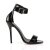 Pleaser AMUSE-10 Sandalia de Tacón Plataforma Charol Negro EU-42 / US-12
