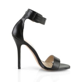 Pleaser AMUSE-10 Sandalia de Tacón Plataforma Negro EU-41 / US-11