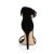 Pleaser AMUSE-10 Sandalia de Tacón Plataforma Terciopelo Negro EU-42 / US-12