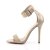 Pleaser AMUSE-10 Sandalia de Tacón Plataforma Charol Beige EU-40 / US-10