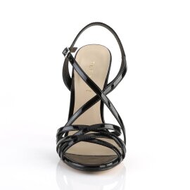 Pleaser AMUSE-13 Sandalia de Tacón Plataforma Charol Negro EU-41 / US-11
