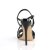 Pleaser AMUSE-13 Sandalia de Tacón Plataforma Charol Negro EU-42 / US-12