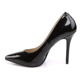 Pleaser AMUSE-20 Tacones Charol Negro EU-41 / US-11