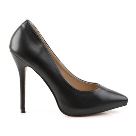 Pleaser AMUSE-20 Tacones Cuero Sintético Negro EU-42 / US-12
