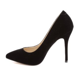 Pleaser AMUSE-20 Tacones Terciopelo Negro EU-36 / US-6
