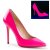Pleaser AMUSE-20 Tacones Charol Rosa Claro Neón EU-35 / US-5