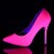 Pleaser AMUSE-20 Tacones Charol Rosa Claro Neón EU-35 / US-5
