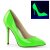 Pleaser AMUSE-20 Tacones Charol Neón Verde EU-40 / US-10