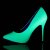 Pleaser AMUSE-20 Tacones Charol Neón Verde EU-42 / US-12