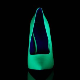 Pleaser AMUSE-20 Tacones Charol Neón Verde EU-43 /...