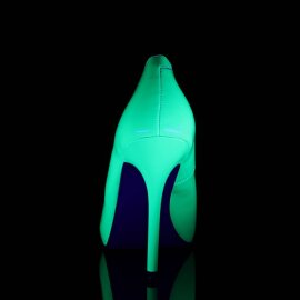 Pleaser AMUSE-20 Tacones Charol Neón Verde EU-37 / US-7