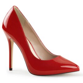 Pleaser AMUSE-20 Tacones Charol Rojo EU-36 / US-6