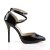 Pleaser AMUSE-25 Tacones Charol Negro EU-41 / US-11