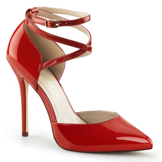Pleaser AMUSE-25 Tacones Charol Rojo EU-37 / US-7