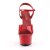 Pleaser ASPIRE-609 Sandalia de Tacón Plataforma Charol Rojo EU-39 / US-9