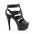 Pleaser ASPIRE-658 Sandalia de Tacón Plataforma Cuero Sintético Negro EU-35 / US-5