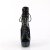 Pleaser BEJEWELED-1016-6 Botín Plataforma Holo Metalizado Negro EU-35 / US-5