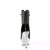Pleaser BEJEWELED-1016-6 Botín Plataforma Cuero Sintético Metalizado Negro Plata EU-38 / US-8