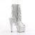 Pleaser BEJEWELED-1017RSF-7 Botín Plataforma Metalizado Plata Transparente EU-37 / US-7