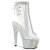 Pleaser BEJEWELED-1018C-2RS Botín Plataforma Metalizado Plata Transparente EU-42 / US-12