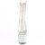 Pleaser BEJEWELED-1018C-2RS Botín Plataforma Metalizado Plata Transparente EU-35 / US-5