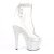 Pleaser BEJEWELED-1018C-2RS Botín Plataforma Metalizado Plata Transparente EU-38 / US-8