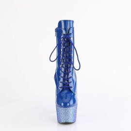 Pleaser BEJEWELED-1020-7 Botín Plataforma Holo Metalizado Azul EU-36 / US-6