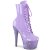 Pleaser BEJEWELED-1020-7 Botín Plataforma Holo Metalizado Lila EU-35 / US-5