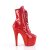 Pleaser BEJEWELED-1020-7 Botín Plataforma Holo Metalizado Rojo EU-36 / US-6