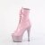 Pleaser BEJEWELED-1021-7 Botín Plataforma Holo Metalizado Rosa Claro EU-41 / US-11