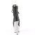 Pleaser BEJEWELED-1021-7 Botín Plataforma Cuero Sintético Metalizado Negro Plata EU-36 / US-6