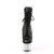 Pleaser BEJEWELED-1021-7 Botín Plataforma Cuero Sintético Metalizado Negro Plata EU-38 / US-8