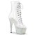 Pleaser BEJEWELED-1021C-7 Botín Plataforma Metalizado Plata Transparente EU-36 / US-6