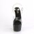 Pleaser BEJEWELED-708DM Sandalia de Tacón Plataforma Metalizado Negro Transparente EU-38 / US-8