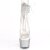 Pleaser BEJEWELED-724RS Sandalia de Tacón Plataforma Metalizado Plata Transparente EU-35 / US-5