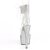 Pleaser BEJEWELED-724RS Sandalia de Tacón Plataforma Metalizado Plata Transparente EU-35 / US-5