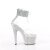 Pleaser BEJEWELED-724RS-02 Sandalia de Tacón Plataforma Metalizado Plata Transparente EU-35 / US-5