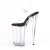 Pleaser BEYOND-008 Sandalia de Tacón Plataforma Negro Transparente EU-36 / US-6