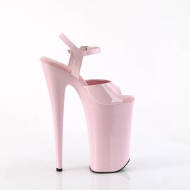 Pleaser BEYOND-009 Sandalia de Tacón Plataforma Charol Rosa Claro EU-40 / US-10