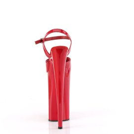 Pleaser BEYOND-009 Sandalia de Tacón Plataforma Charol Rojo EU-39 / US-9