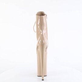 Pleaser BEYOND-1020 Botín Plataforma Charol Beige EU-39 / US-9