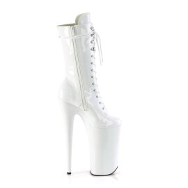 Pleaser BEYOND-1050 Botín Plataforma Charol Blanco EU-35 / US-5